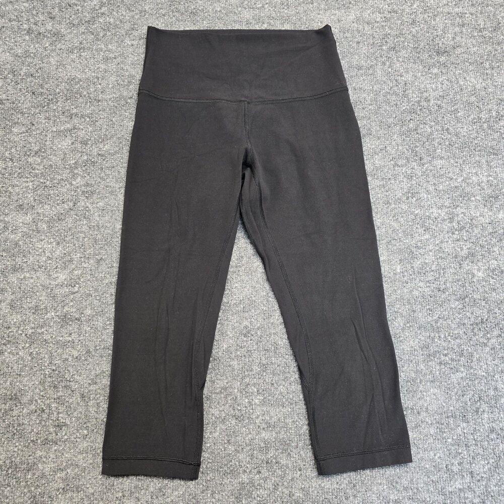 Lululemon Align High-Rise Capri Leggings Black Women's Sz 6 Athleisure Stretch